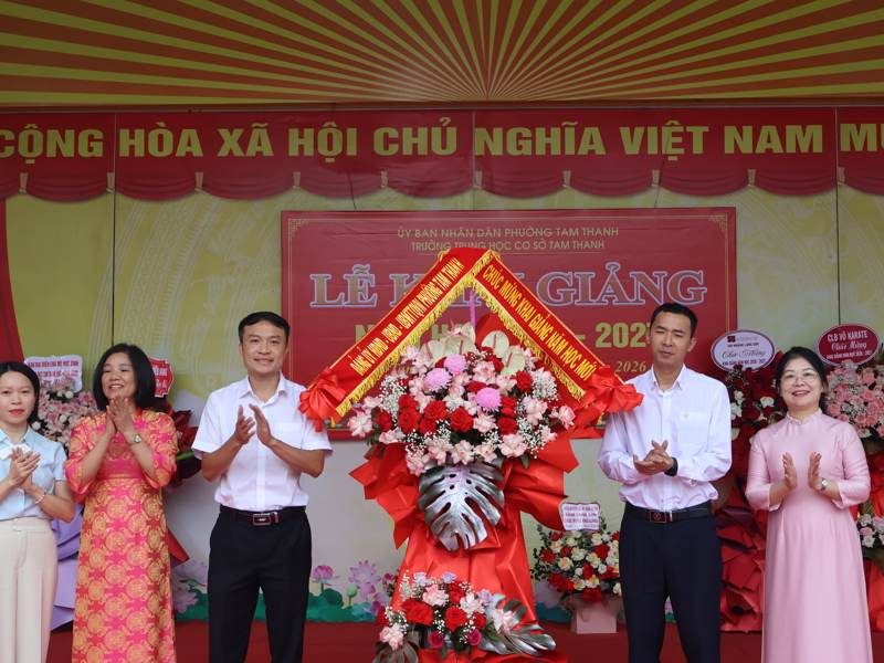 Trường THCS Tam Thanh khai giảng năm học 2026-2027
